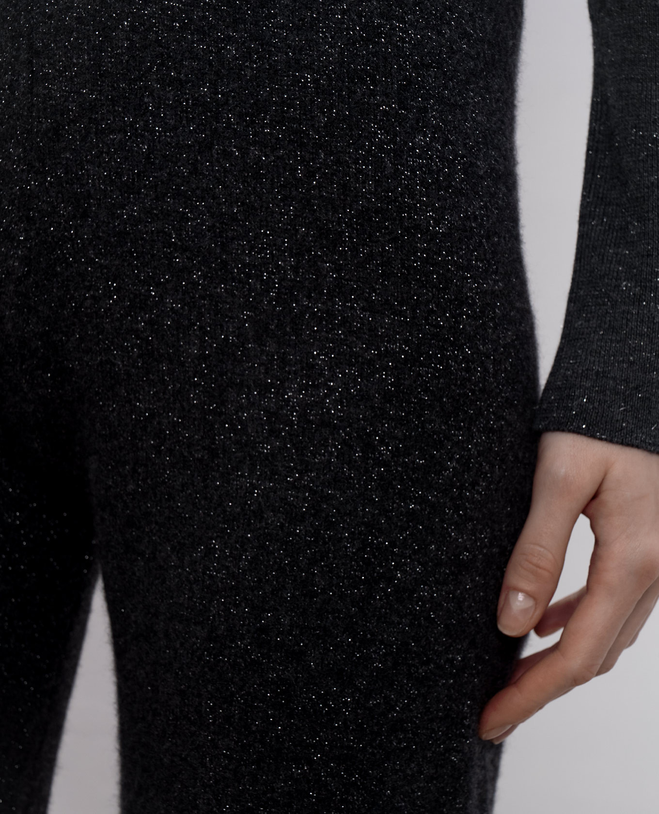 

Grey wool and cashmere pants with lurex Peserico