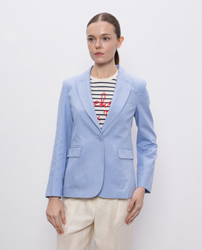 Max Mara Weekend Blue QUITO jacket with linen QUITO