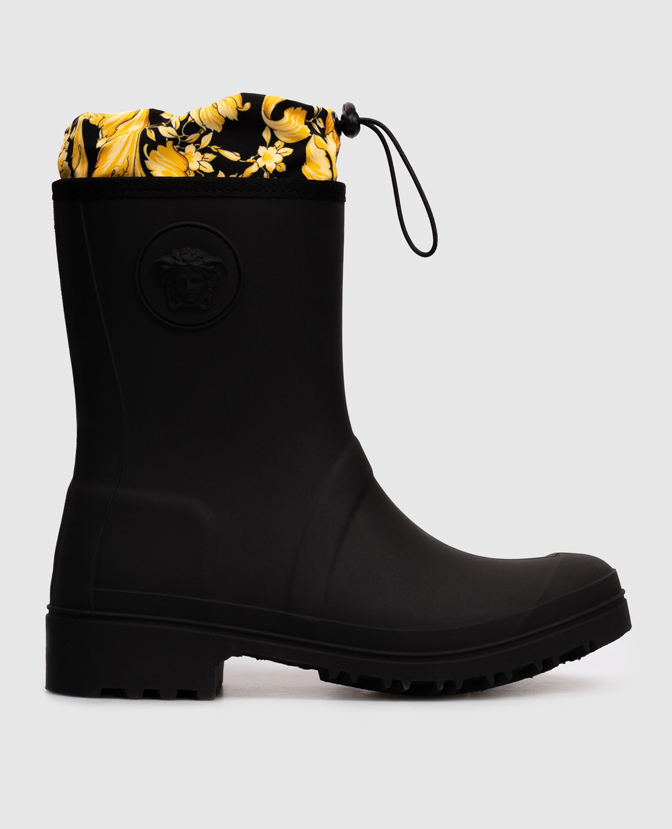 

Children's black rubber boots with Medusa emblem Versace