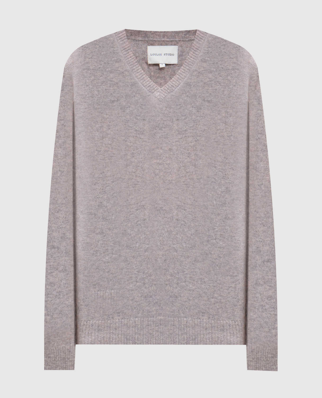 

SERAFINI gray melange cashmere pullover Lou Lou Studio, Grey
