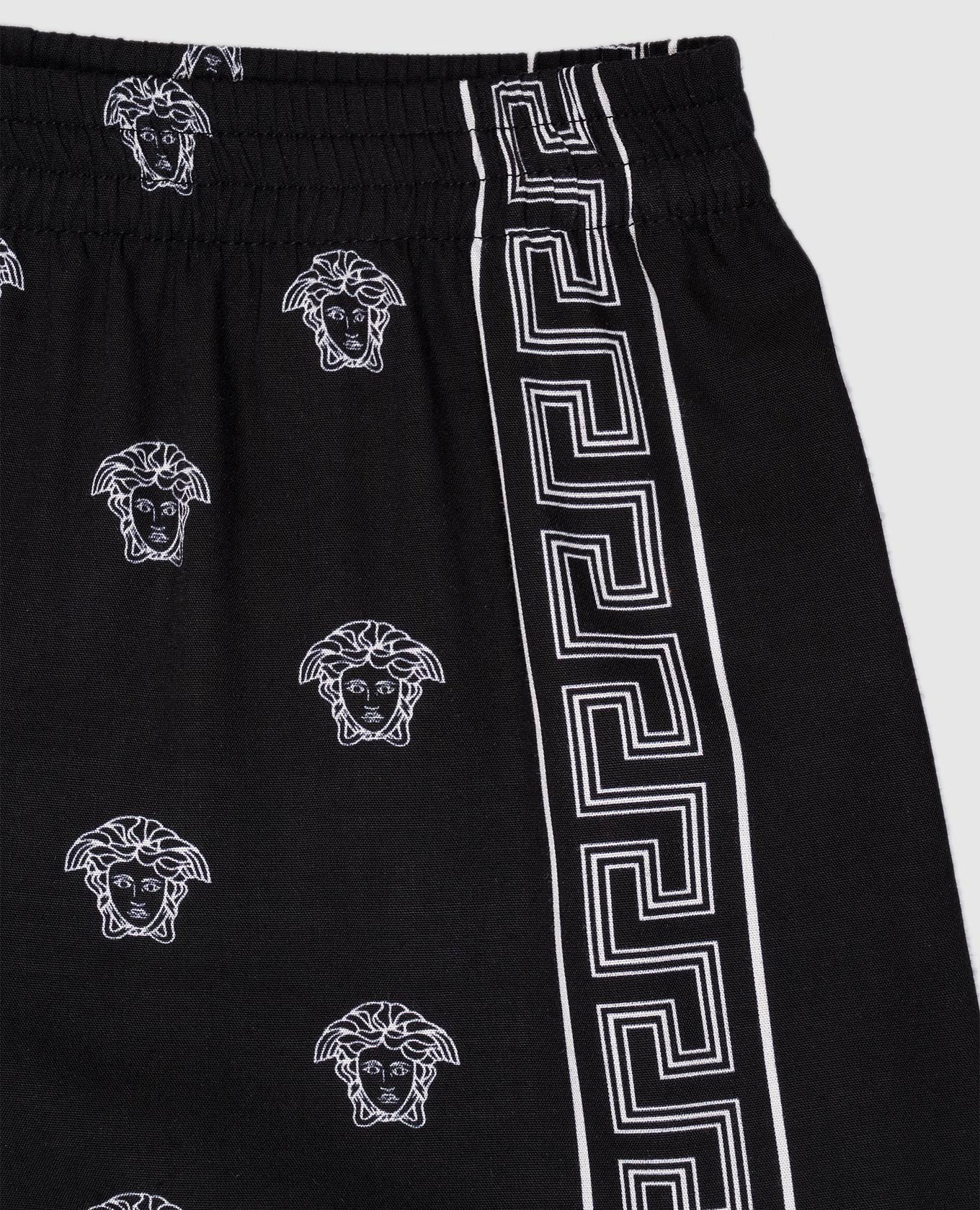 

Children's black shorts with Medusa Bandana print Versace