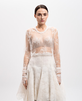 Marc Le Bihan White lace blouse 28505