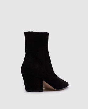 Gianvito Rossi Black suede KEINNA BOOTIE boots G7293755RIC
