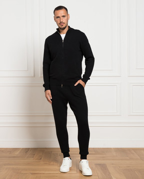 Cashmere&Whiskey Black cashmere cardigan MU7931307341PF3XL