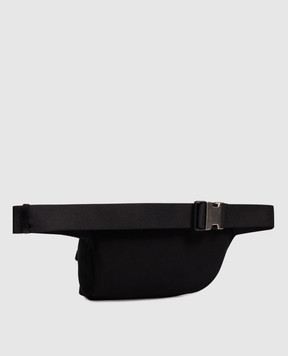 Palm Angels Black belt bag with logo embroidery PMNO009F25FLE001