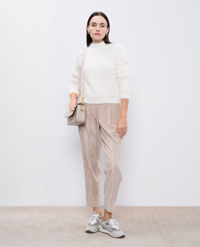 Peserico White sweater with alpaca S99640F0309205