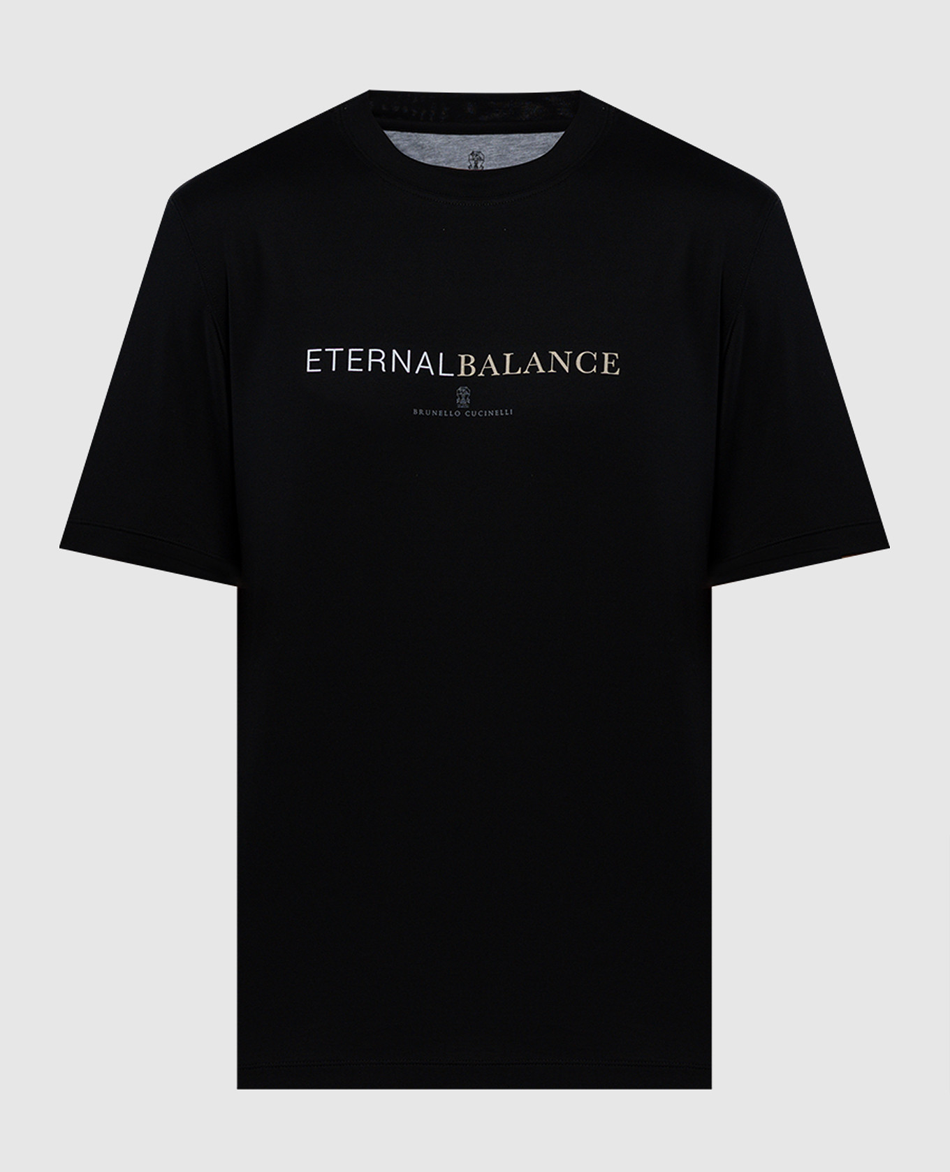 

Black t-shirt with a print Brunello Cucinelli