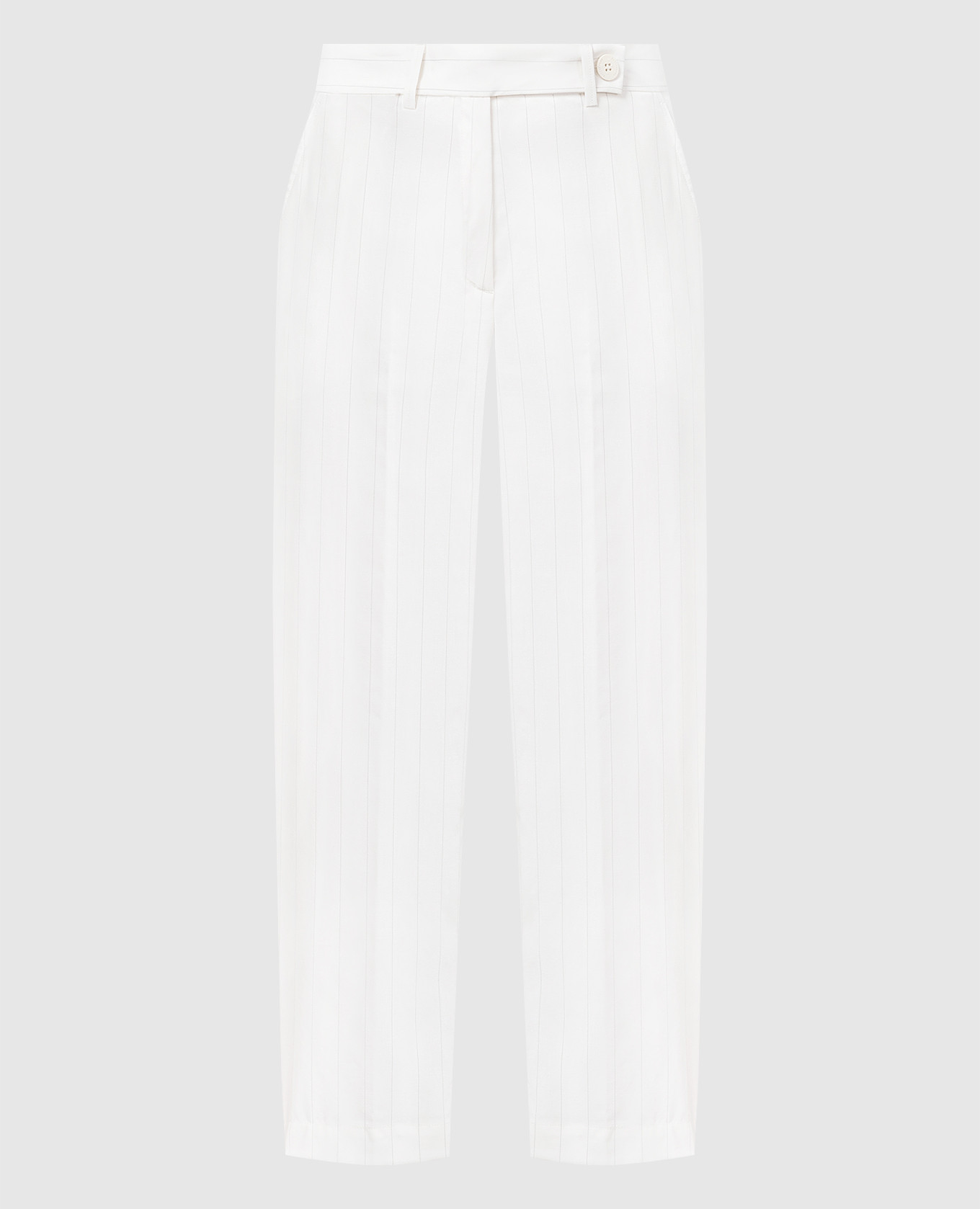 Beige striped wool pants ballantyne