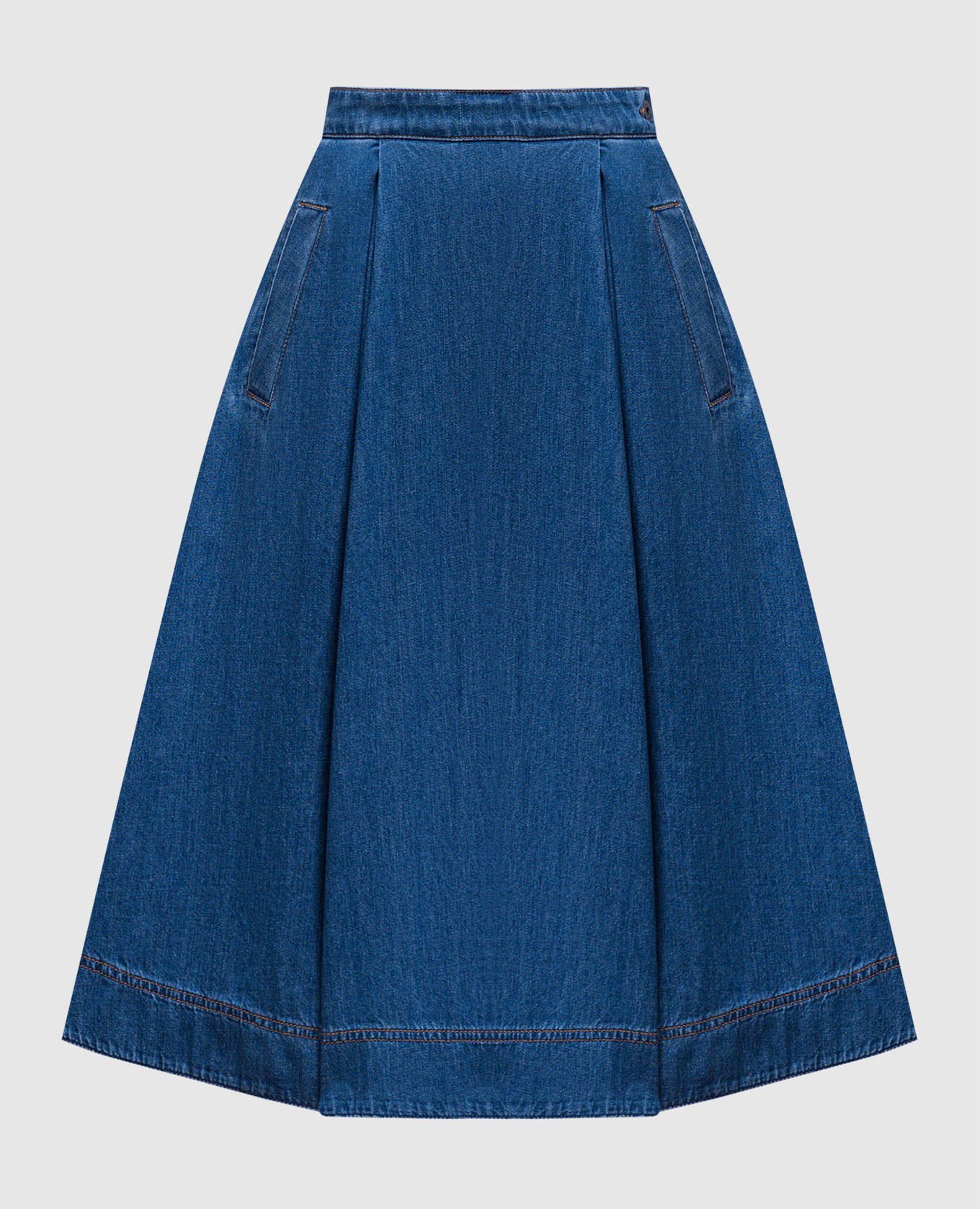 Blue denim midi skirt DRY Max Mara Weekend