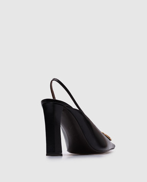 Giuseppe Zanotti Brenda black leather slingbacks E550006