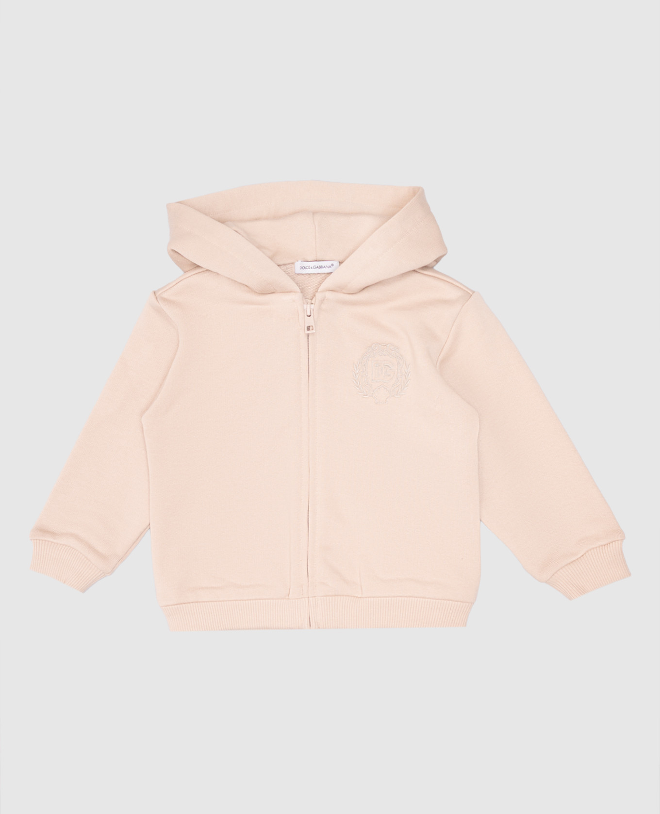 

Children's beige sports jacket with DG logo embroidery Dolce&Gabbana
