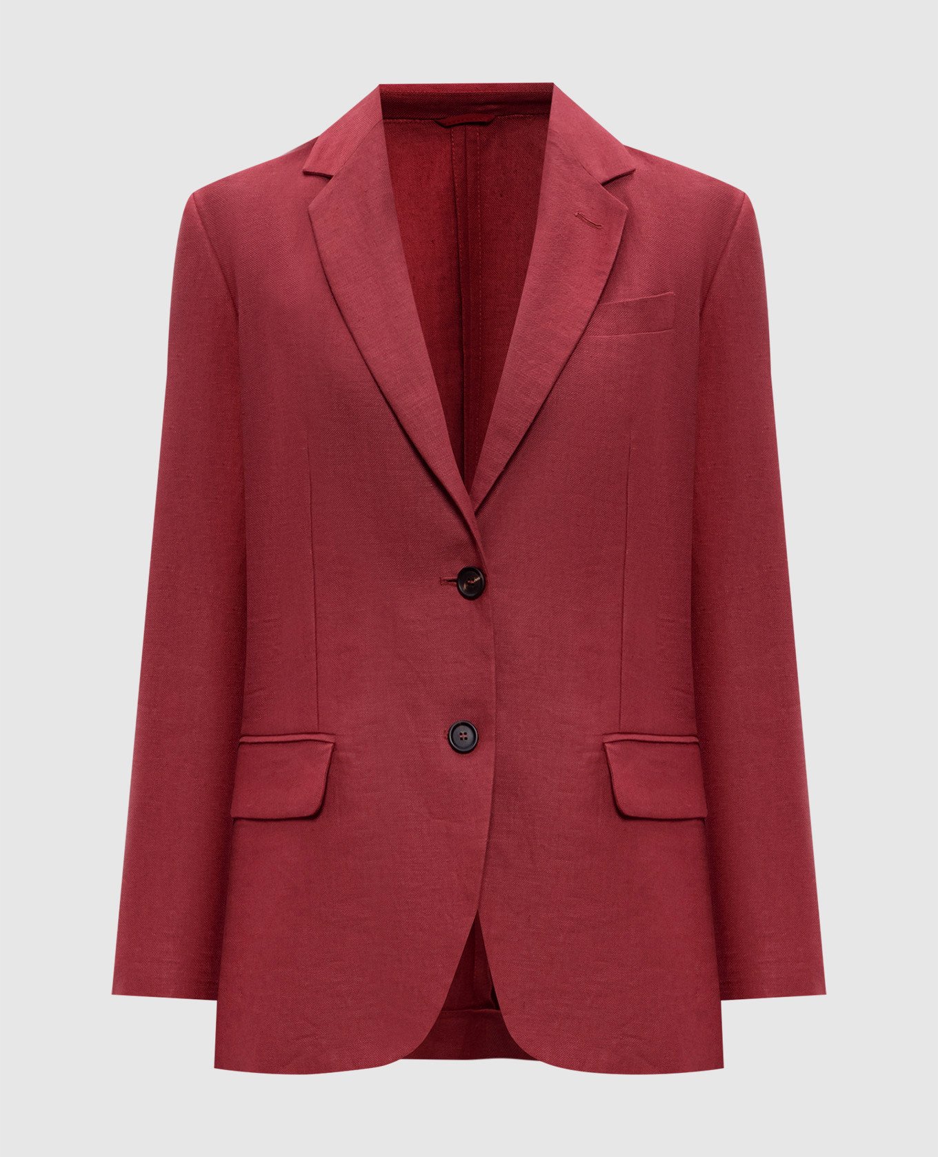 

Red hemp and linen jacket Brunello Cucinelli