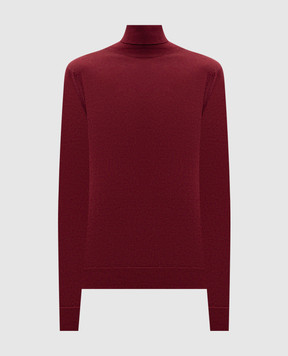 John Smedley Burgundy CATKIN merino wool golf shirt CATKIN