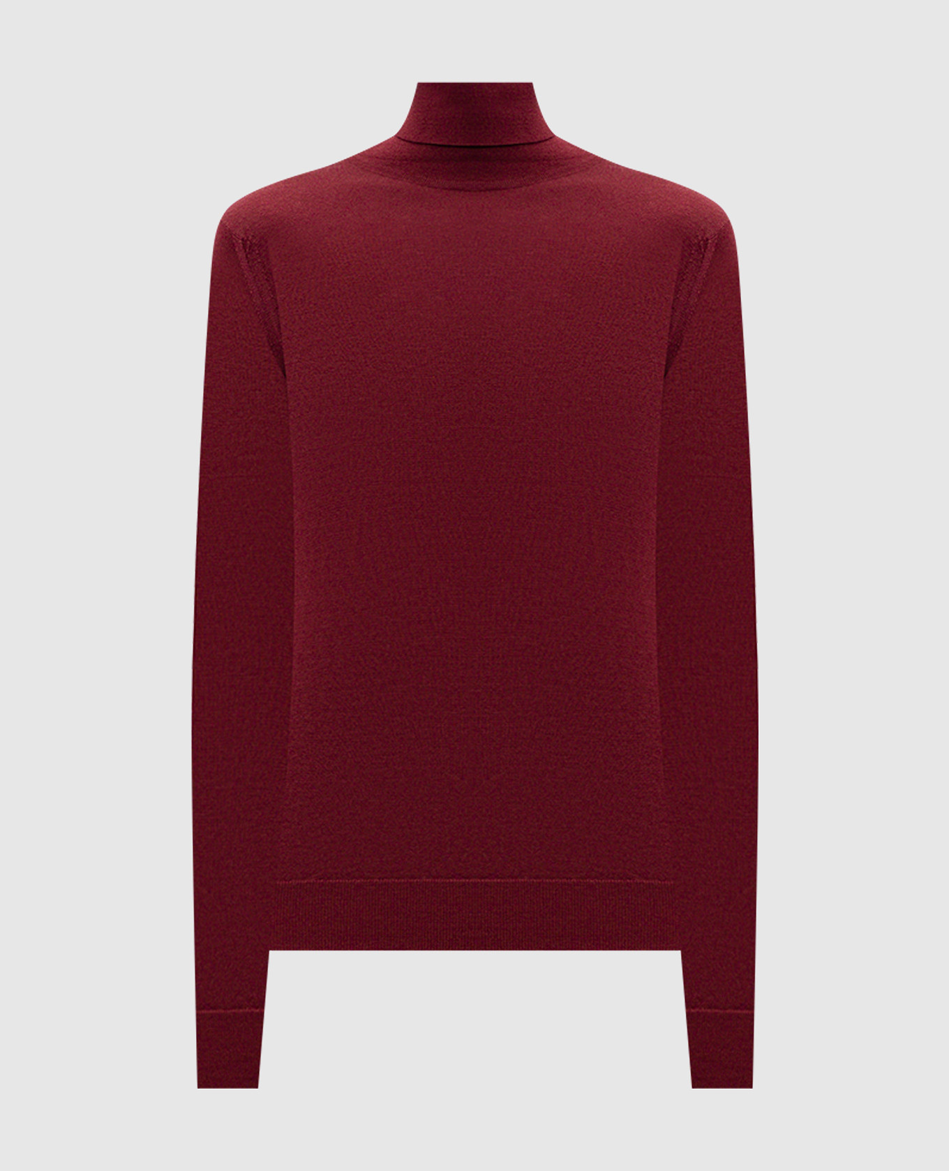 Burgundy CATKIN merino wool golf shirt John Smedley