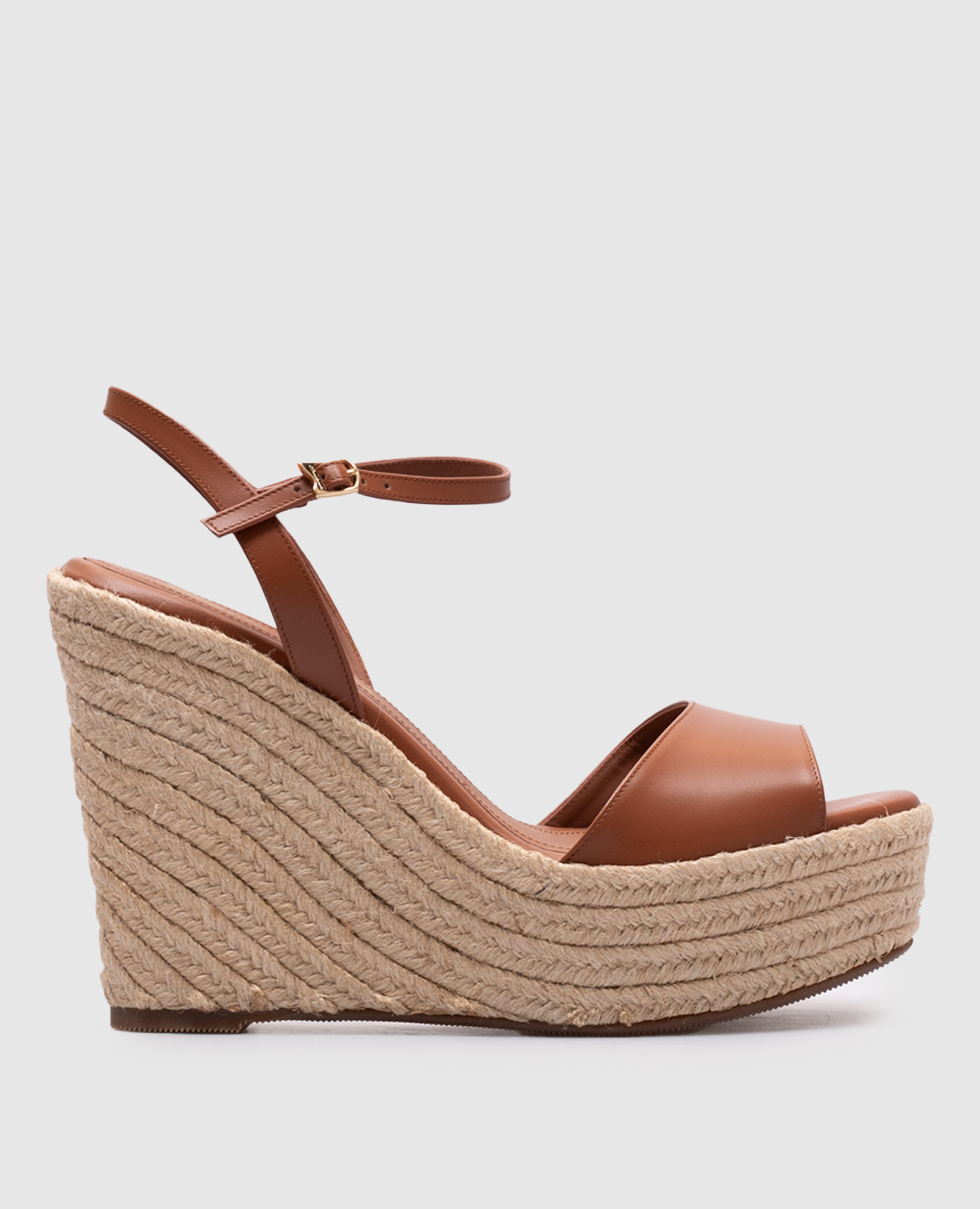 Brown leather sandals Santoni