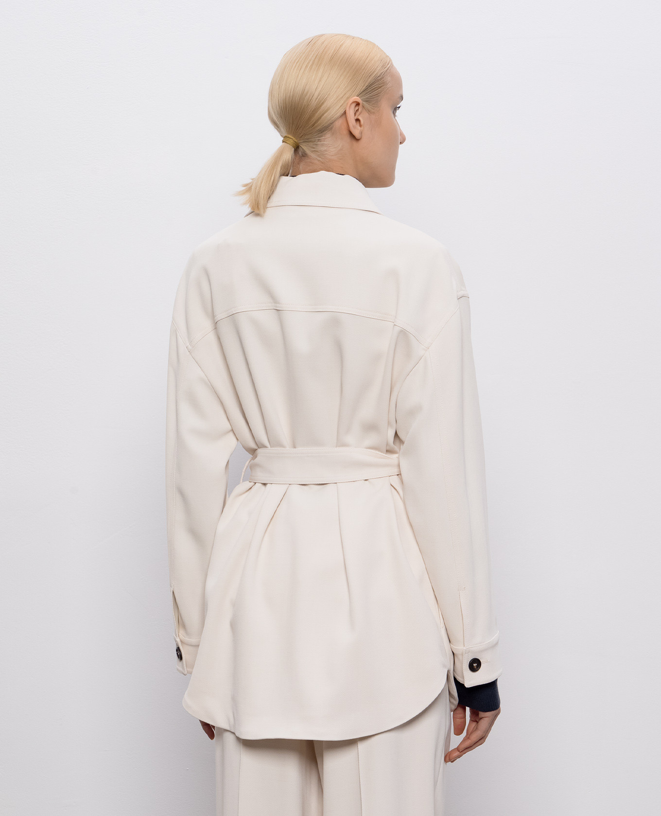 

Beige jacket with wool Brunello Cucinelli