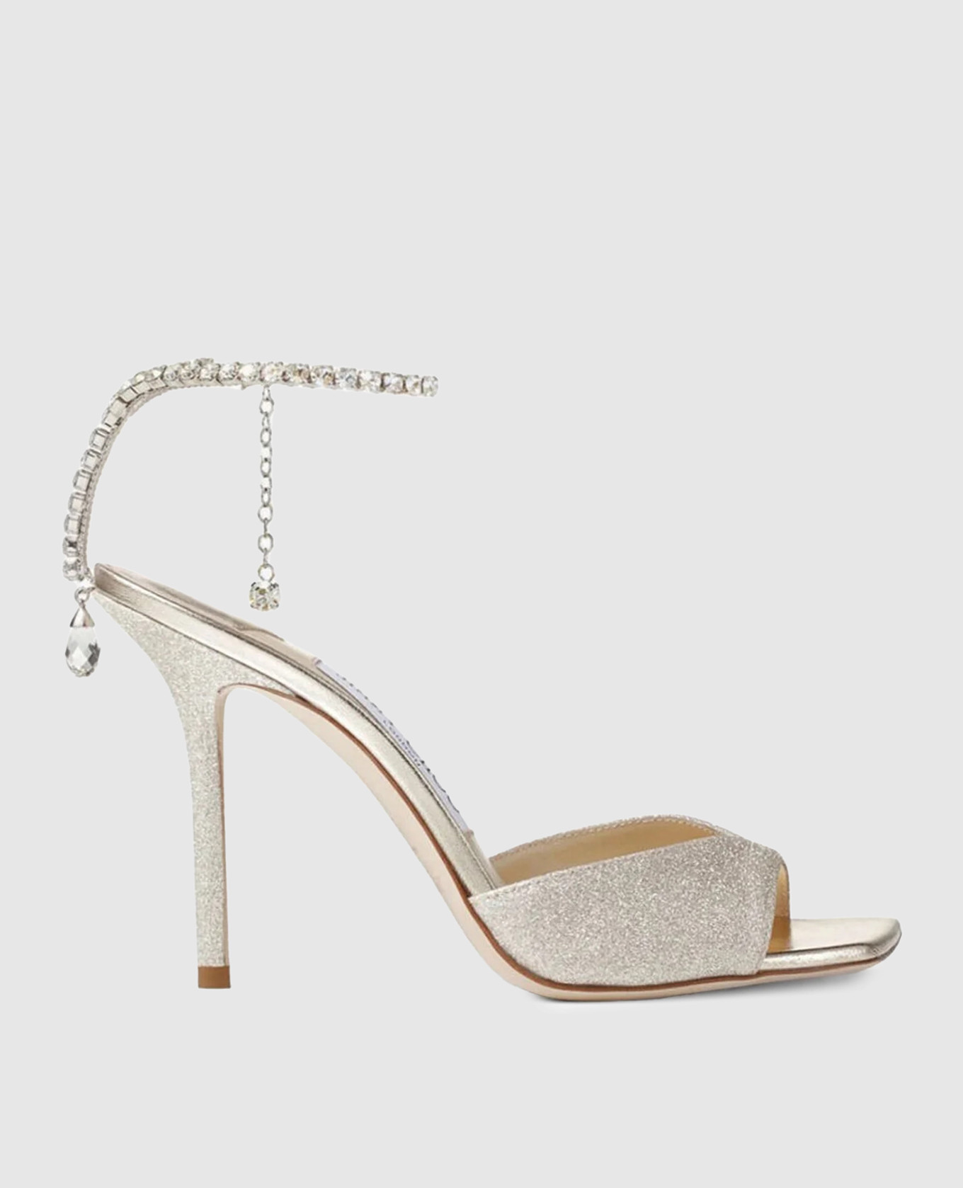 

Saeda gold sandals with glitter and crystals Jimmy Choo, Golden