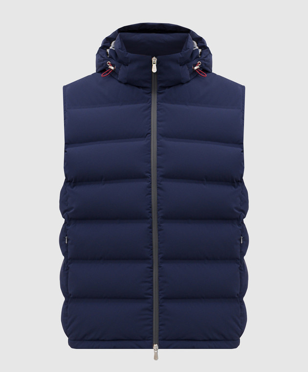 Brunello Cucinelli - Blue down vest MM4911995 - shop with