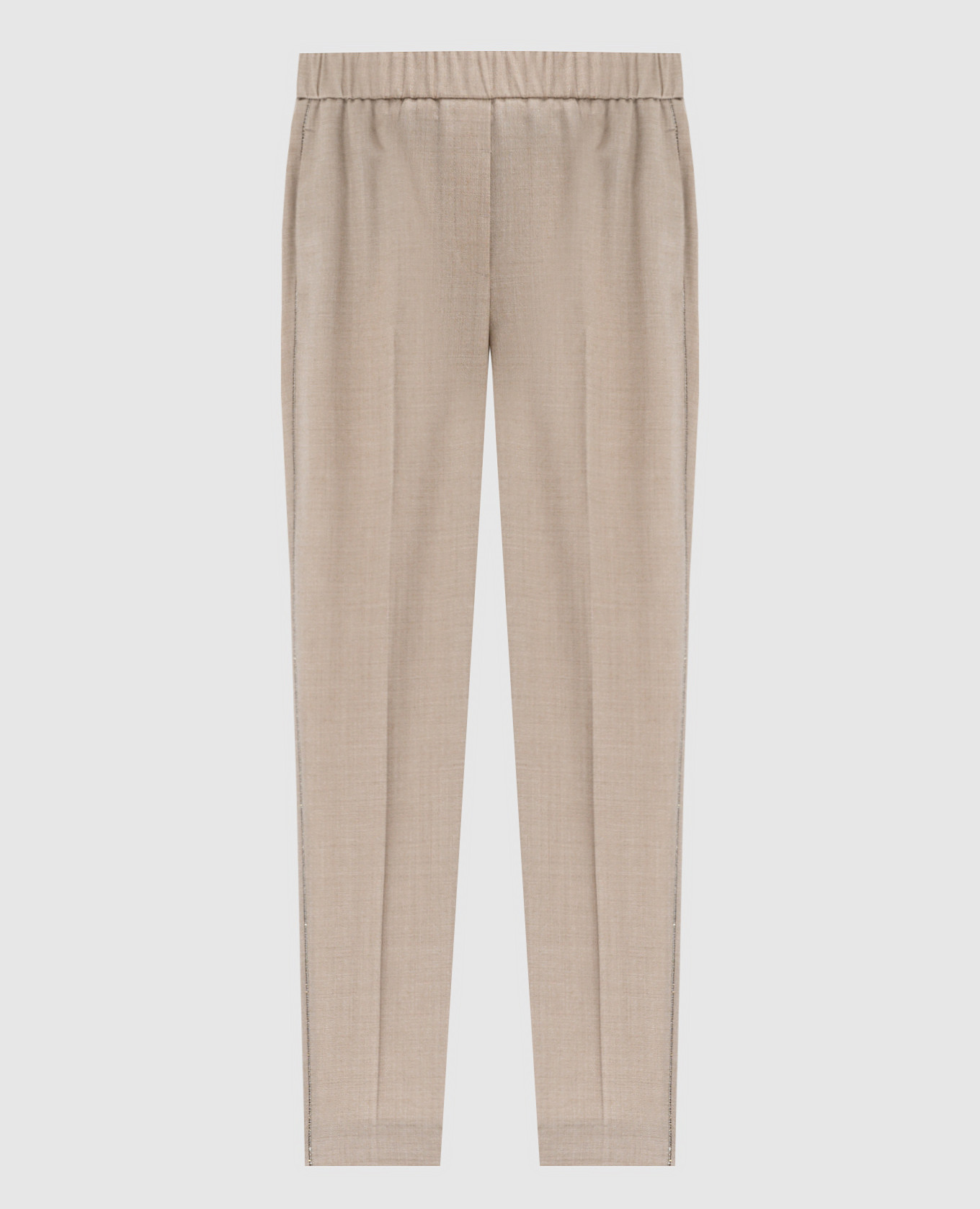 

Beige pants made of wool with lurex Peserico