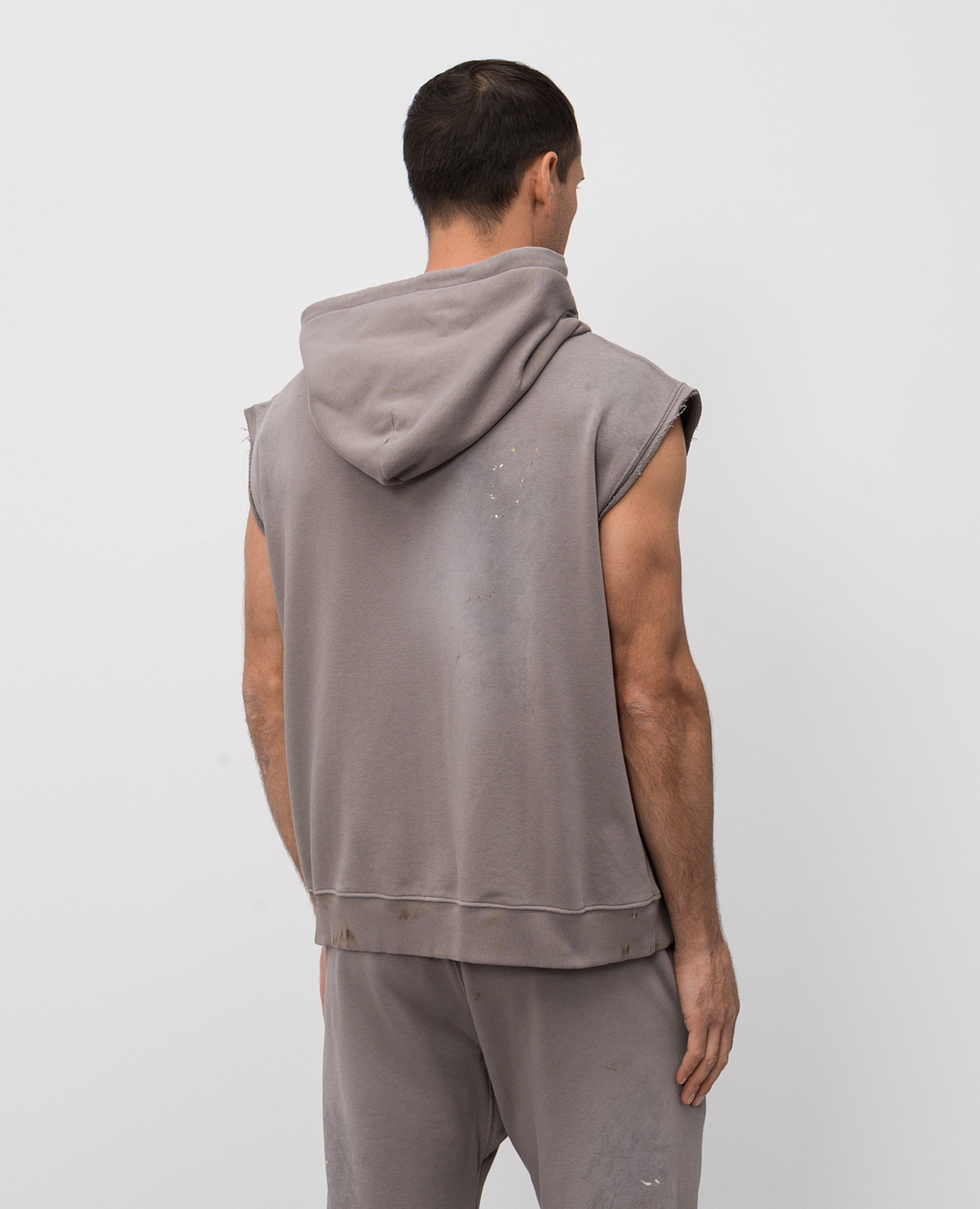 

Grey sleeveless sports jacket with vintage effect Maison Margiela MM6