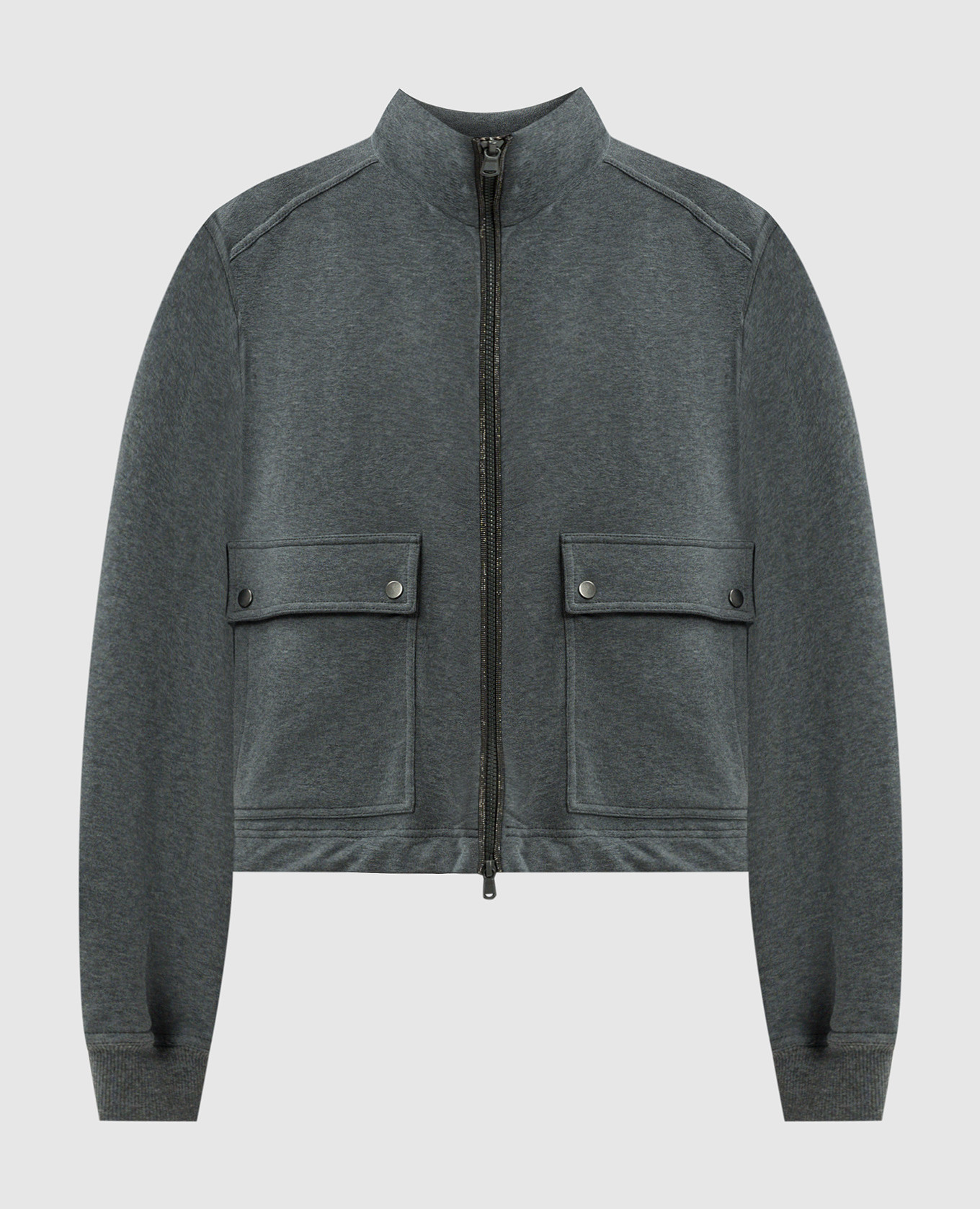 

Gray sports jacket with monil chain Brunello Cucinelli, Grey