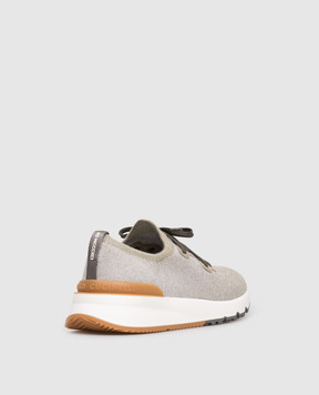 Brunello Cucinelli Sneakers with textured logo MZUKISO250