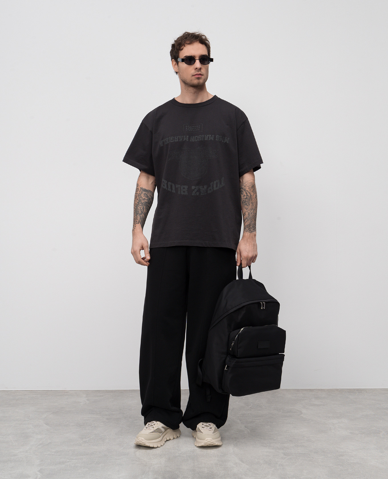 

Black sweatpants with logo Maison Margiela MM6