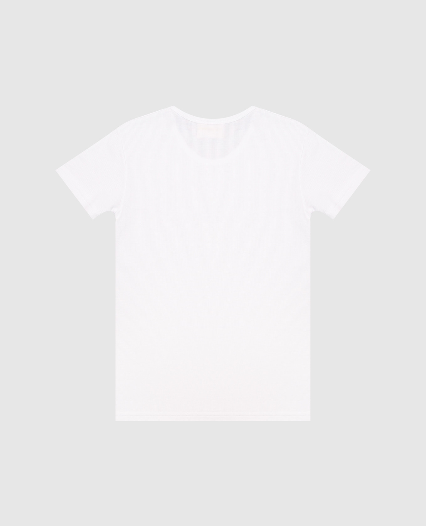 

Children's white ribbed T-shirt Story Loris