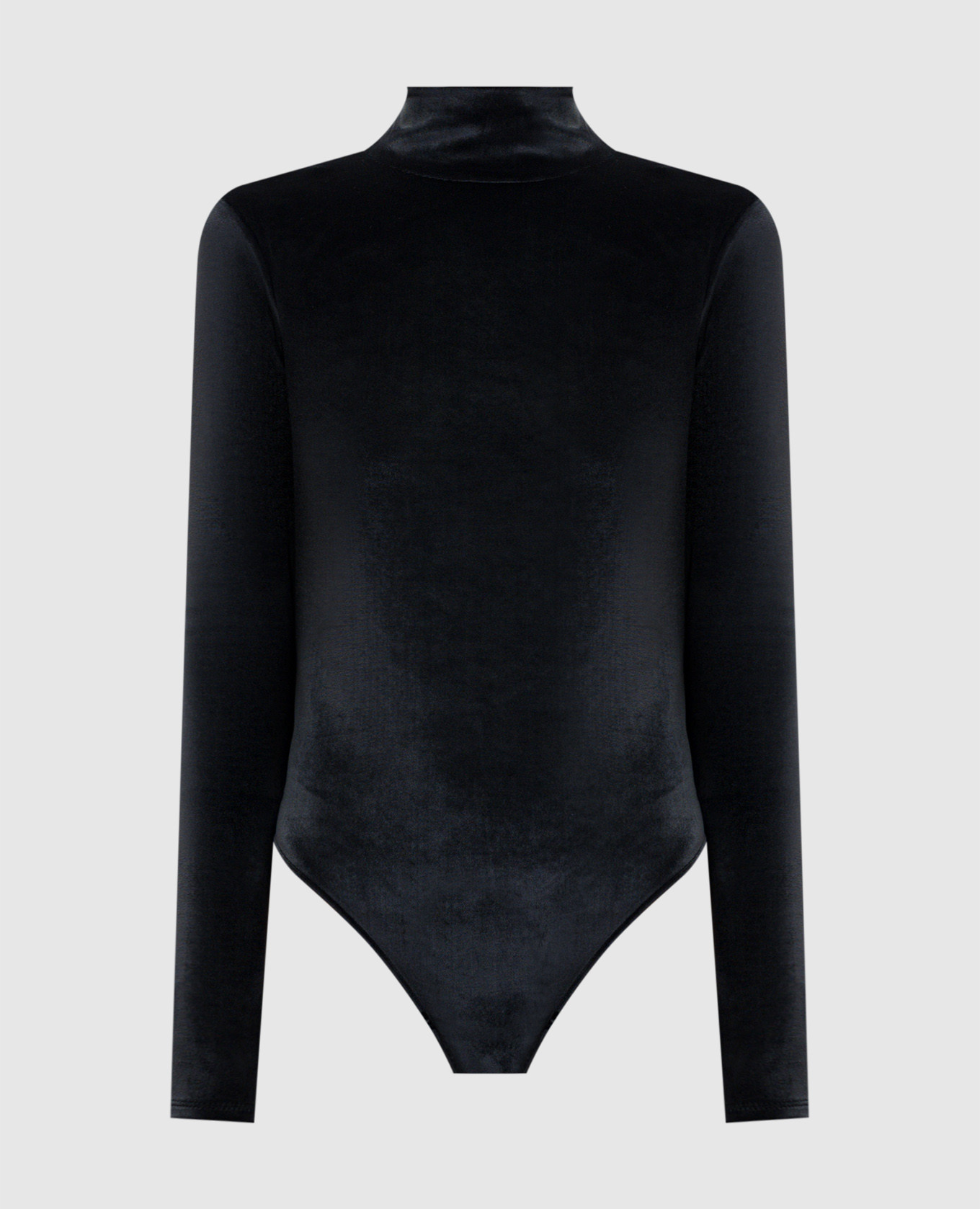 

Black velour bodysuit with open back Thierry Mugler