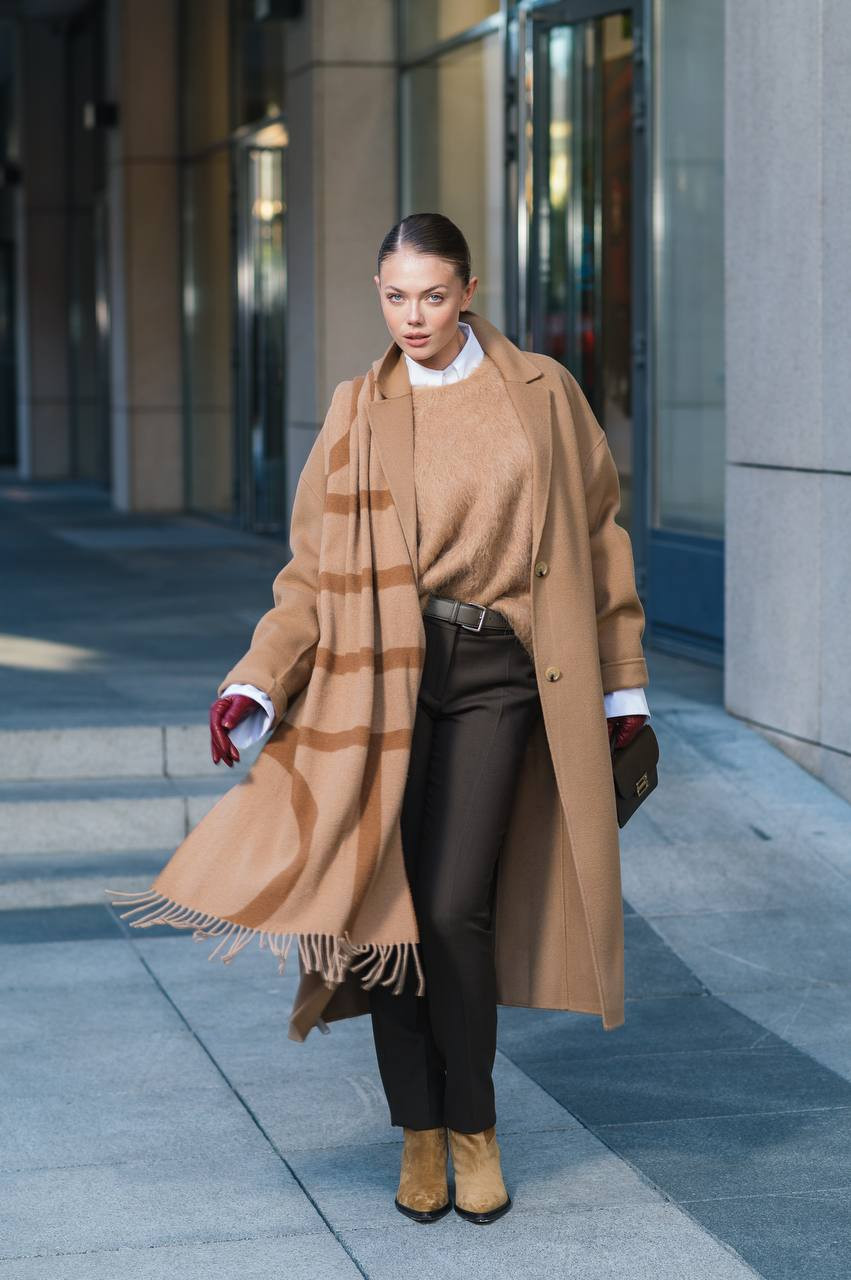 Beige coat made of wool Toteme 6