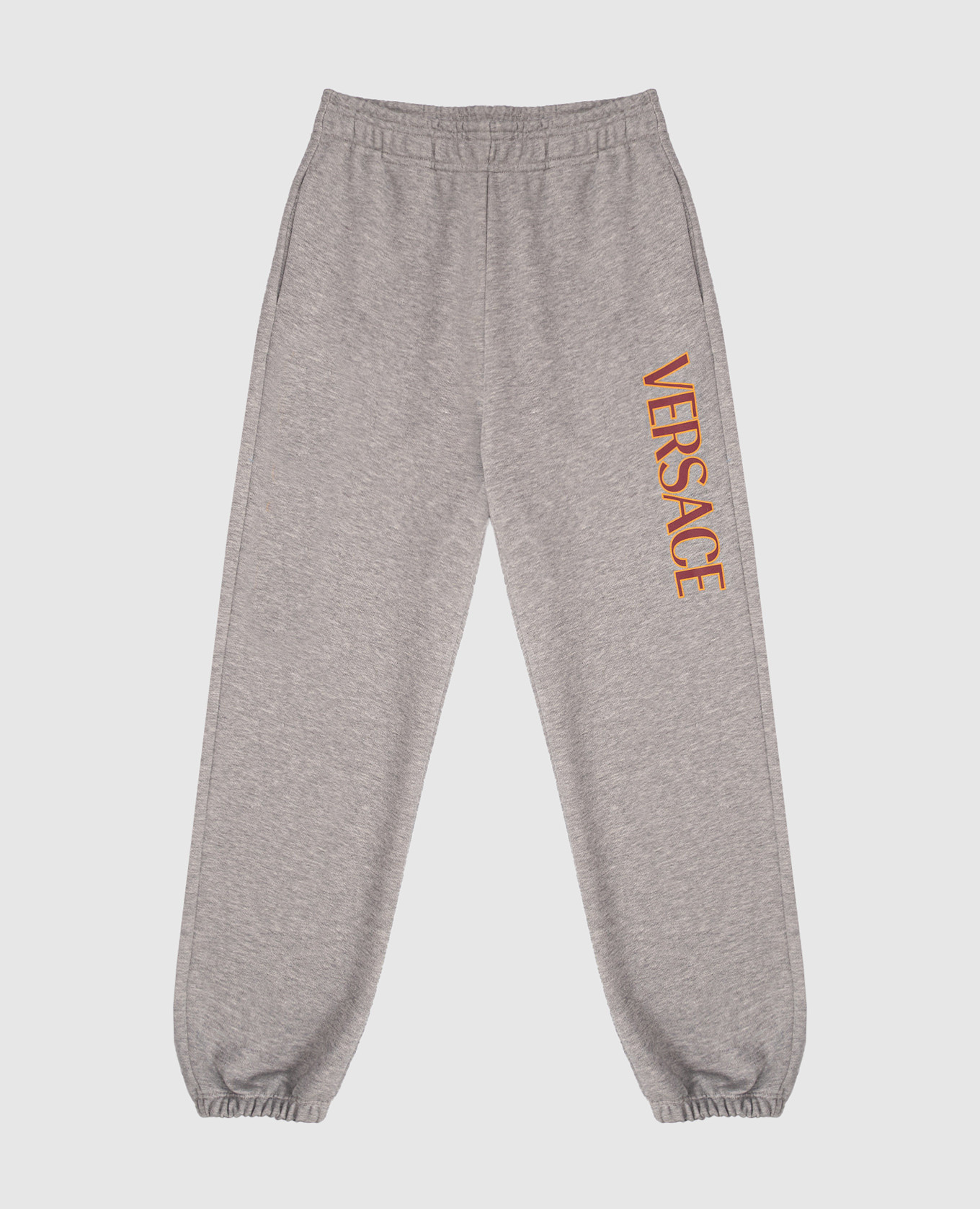 

Kids' grey joggers with logo Versace
