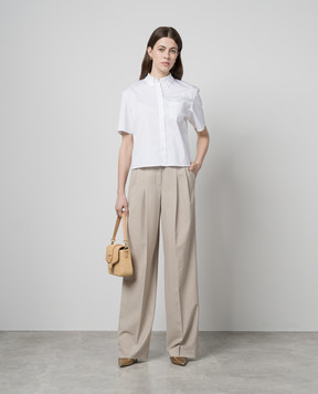 Theory Beige pants made of wool O0101254