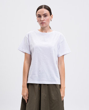 Twinset White T-shirt with logo 252TP2055