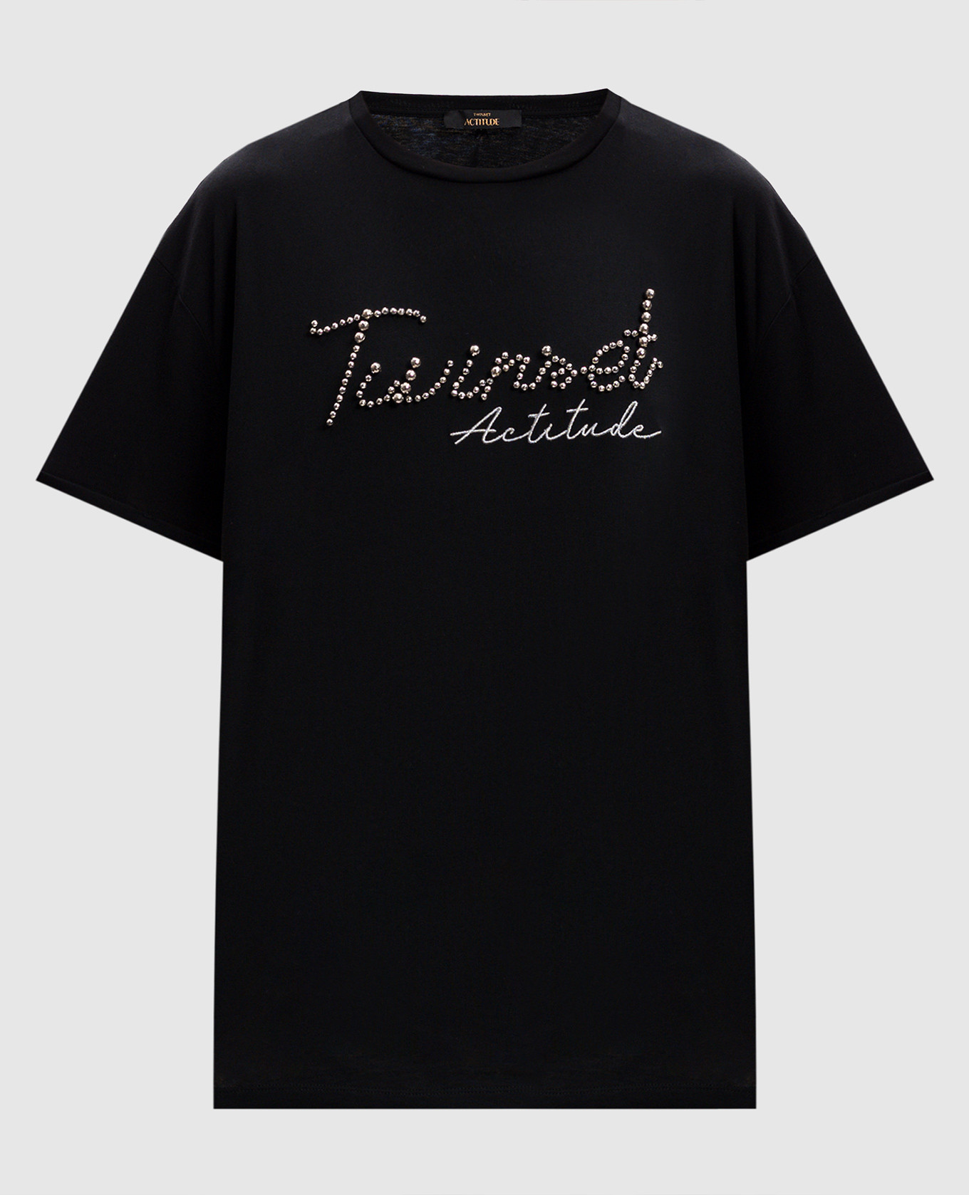 

Black T-shirt with logo Twinset