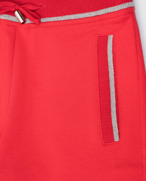 Stefano Ricci Children's red joggers with logo engraving KY11006P3PY20298