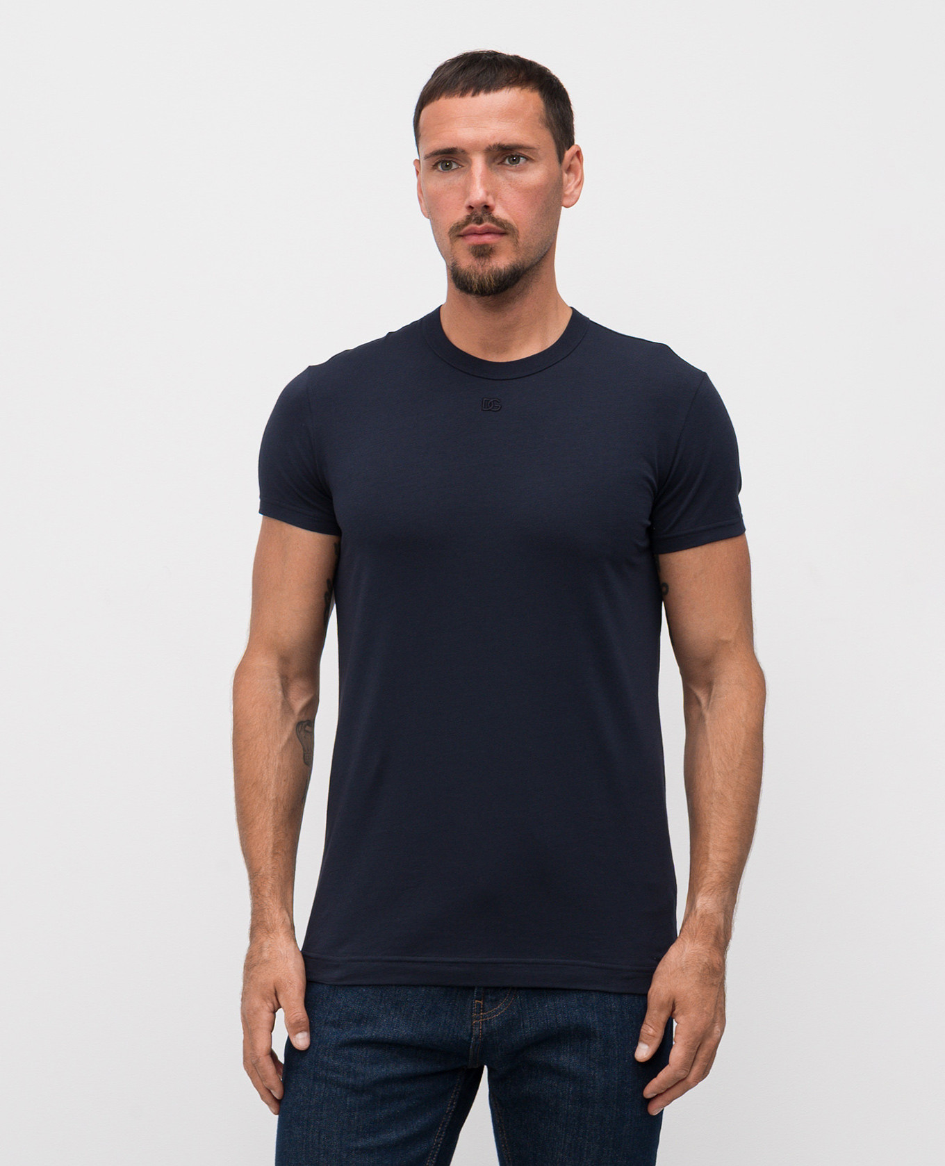 

Blue T-shirt with logo Dolce&Gabbana