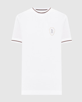 Brunello Cucinelli White T-shirt with logo M0T81VD110