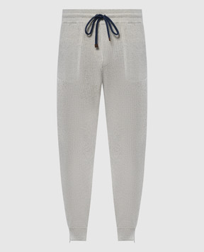Brunello Cucinelli Gray linen joggers MCH707409G