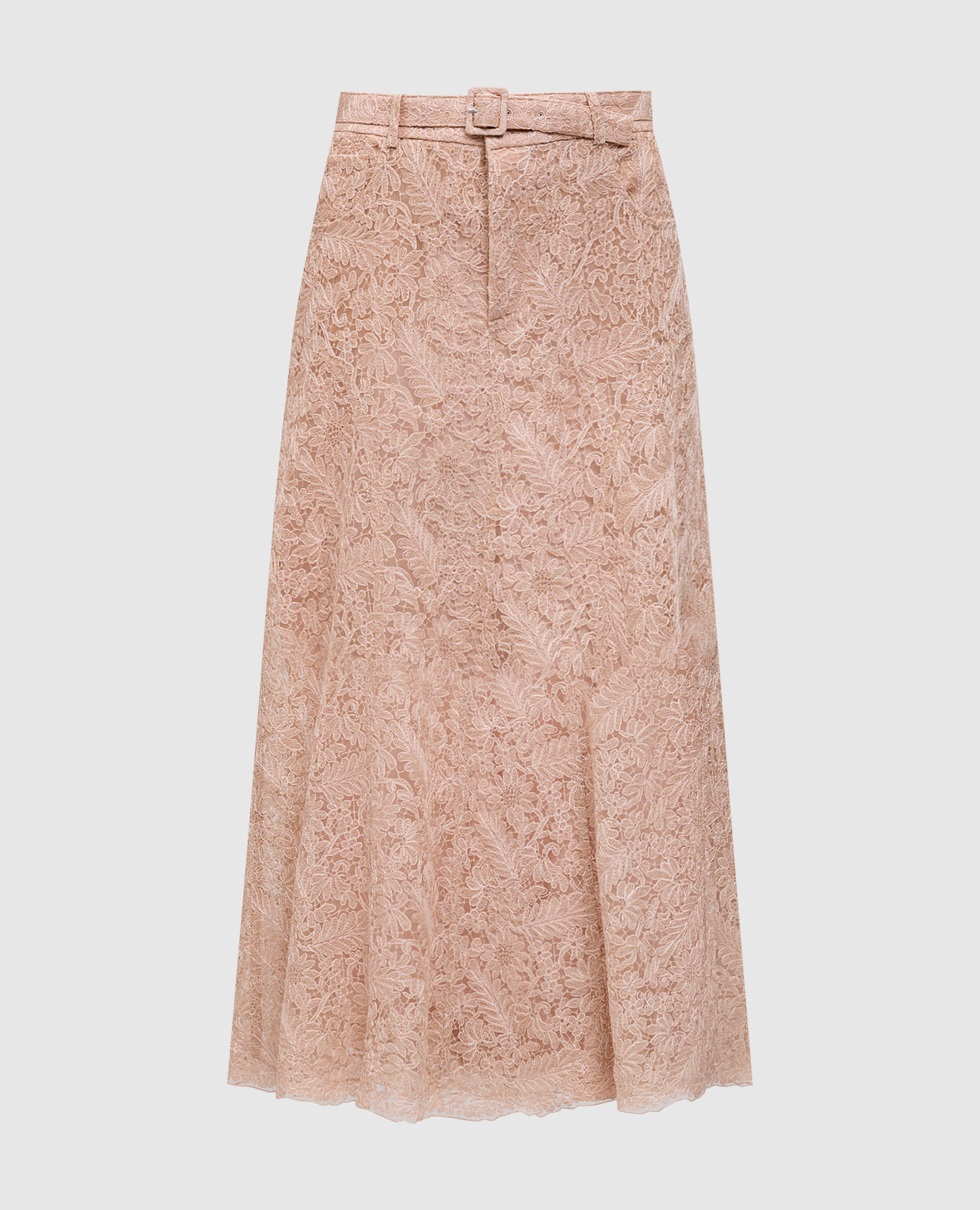 

Beige lace midi skirt Ermanno Scervino