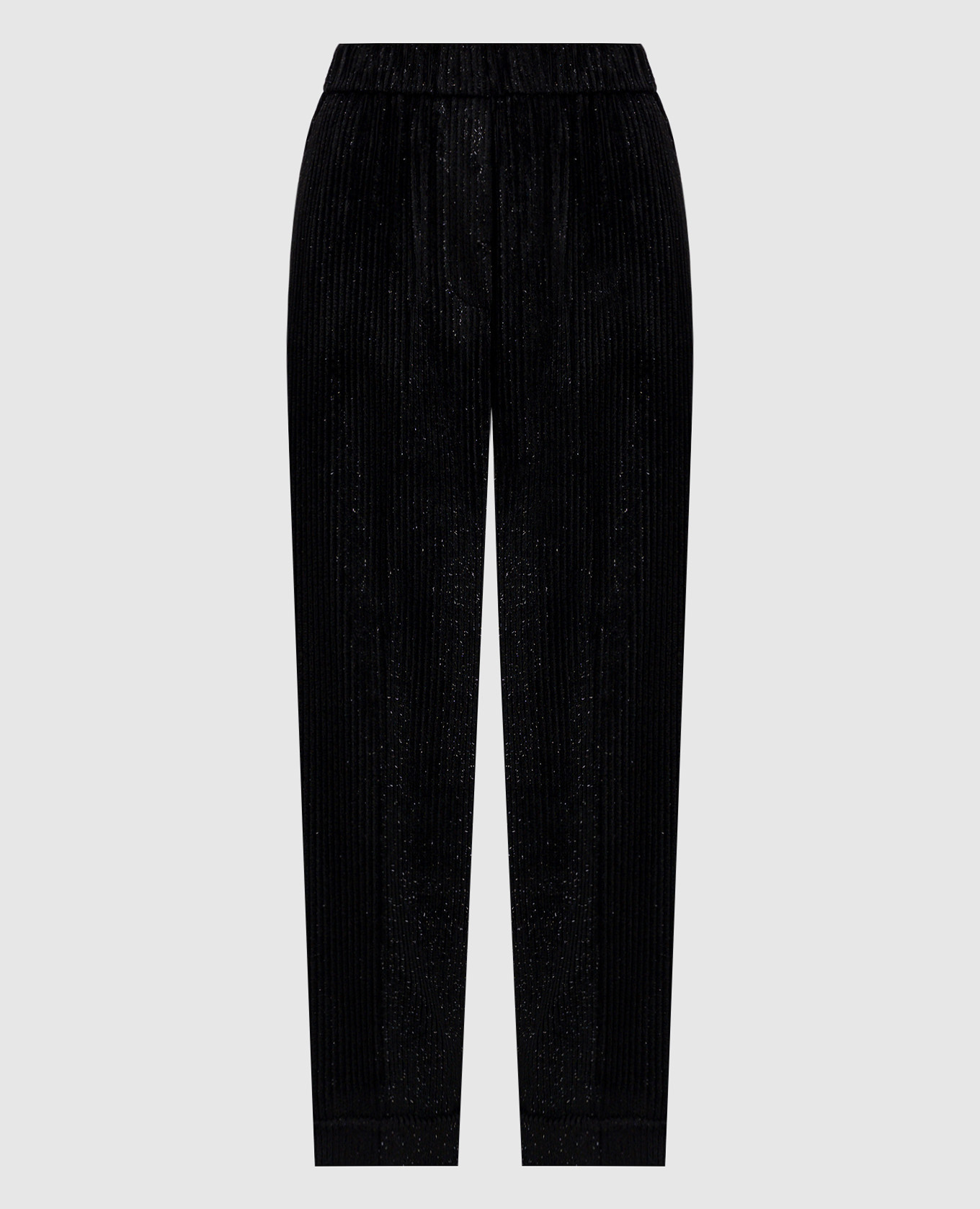 

Black corduroy pants with lurex Peserico