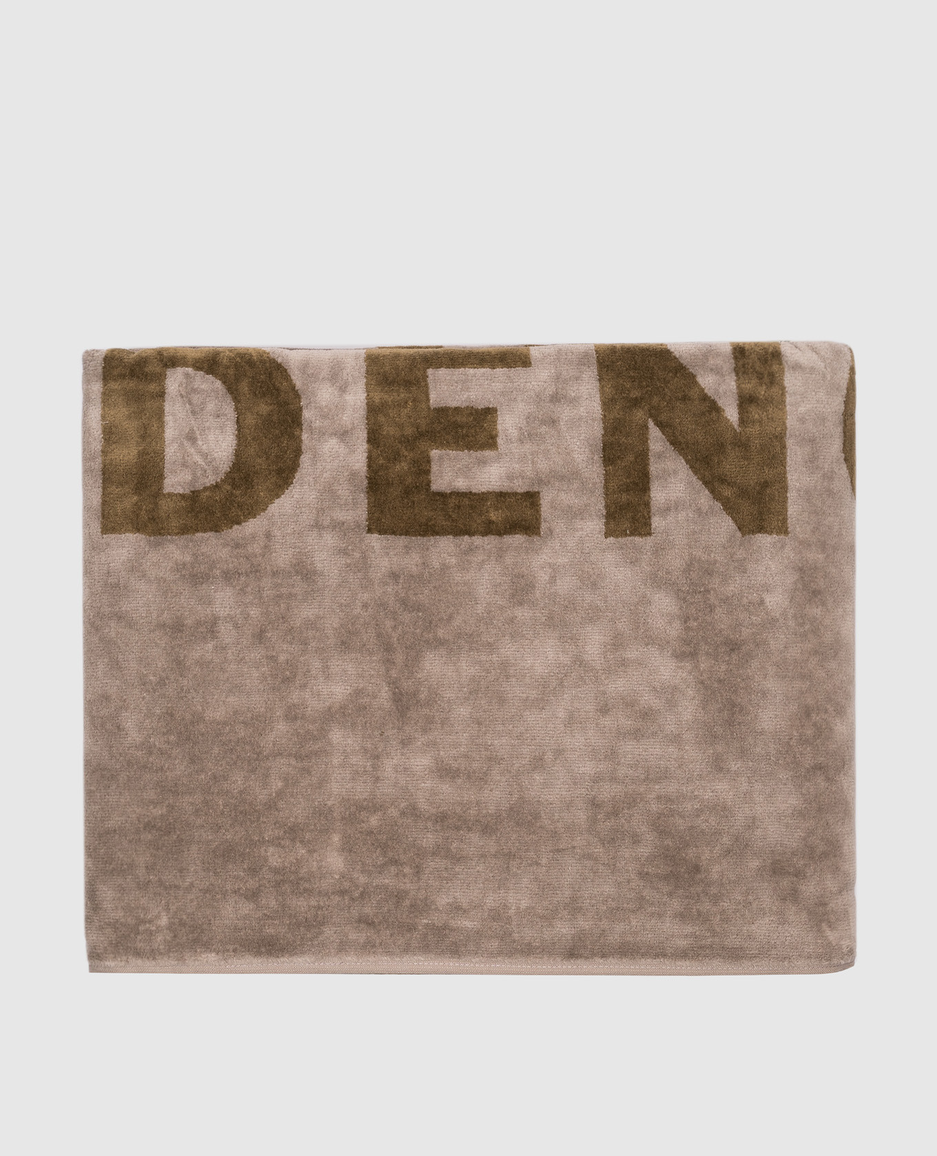 

Khaki terry towel with inscription CDLP