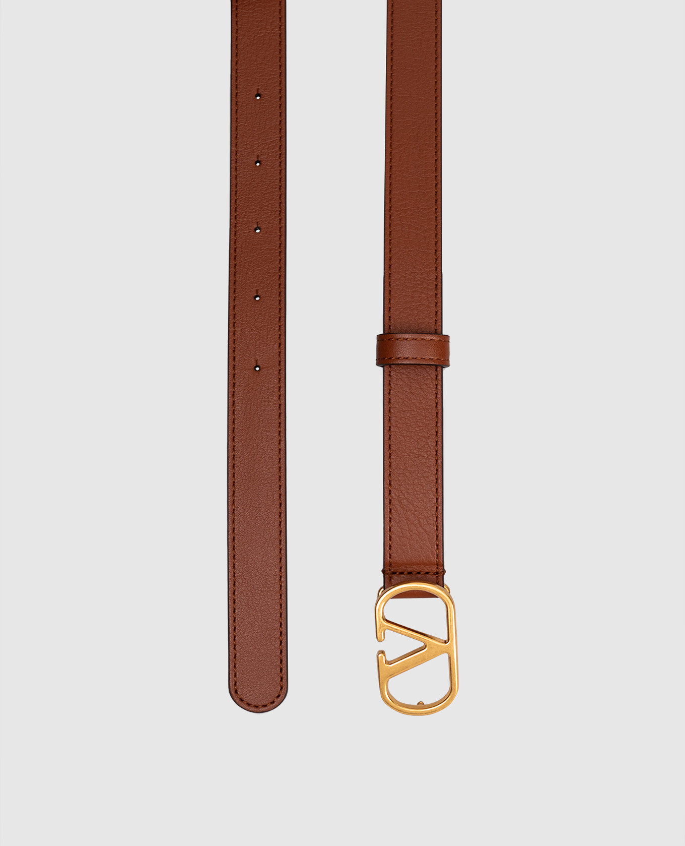 

Brown leather belt Vlogo Valentino