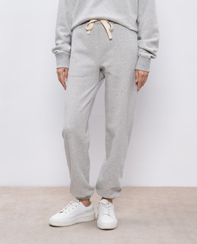Jil Sander Gray melange logo joggers J40KA0130J20010