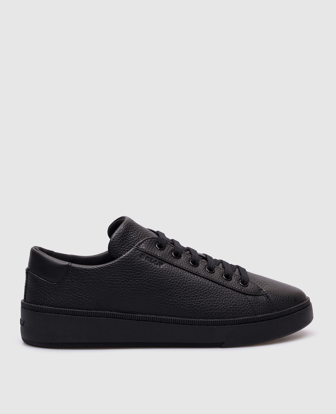 

Black leather sneakers with logo Bally