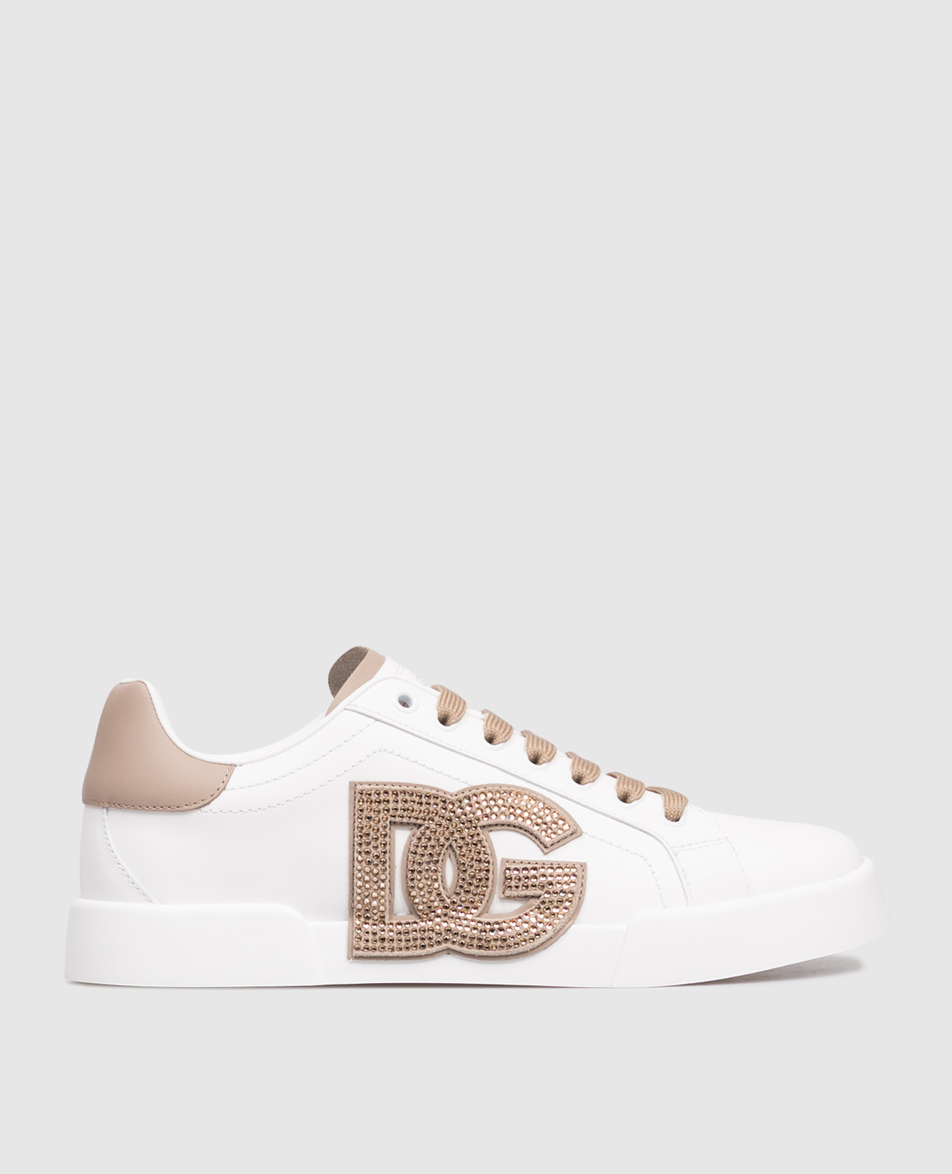 Light Strobel white leather sneakers Dolce&Gabbana