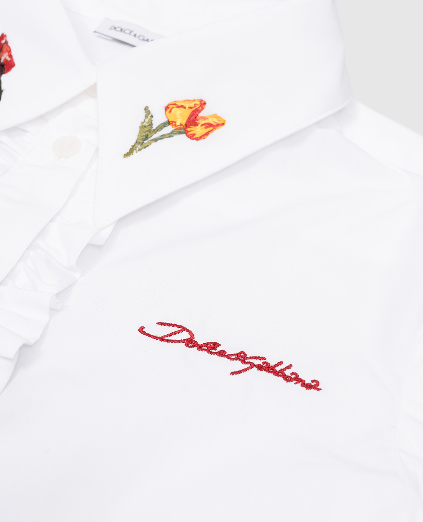 

Children's white blouse with logo embroidery Dolce&Gabbana