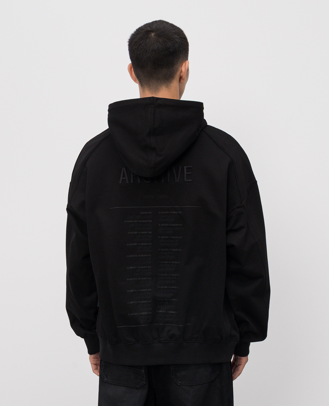 

Black hoodie ARCHIVE TOUR Juun.j