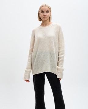 The Row Gersten white cashmere sweater 8056Y114