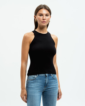 Max Mara Black top OMEGA with wool OMEGA
