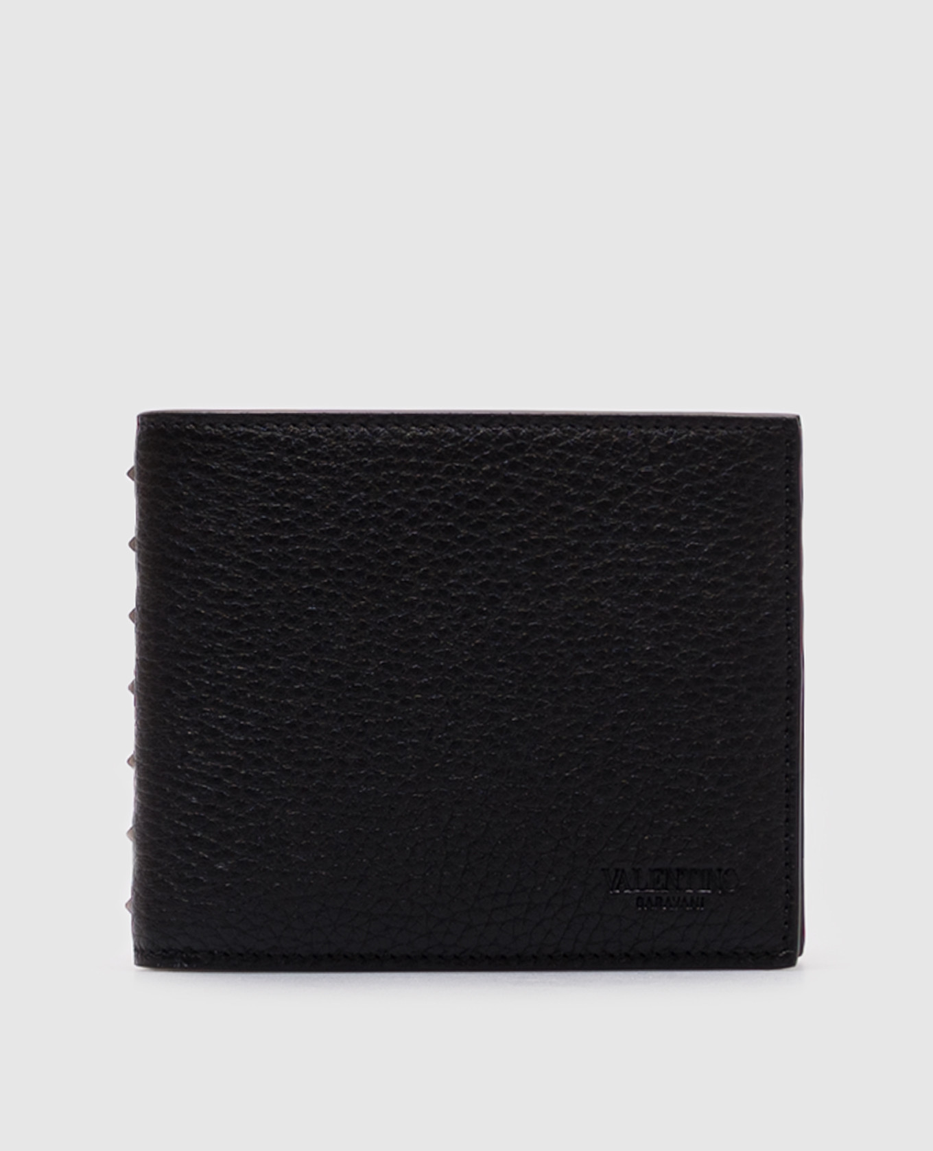 

Black leather wallet ROCKSTUD Valentino